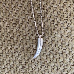 Silpada .925 sterling horn necklace